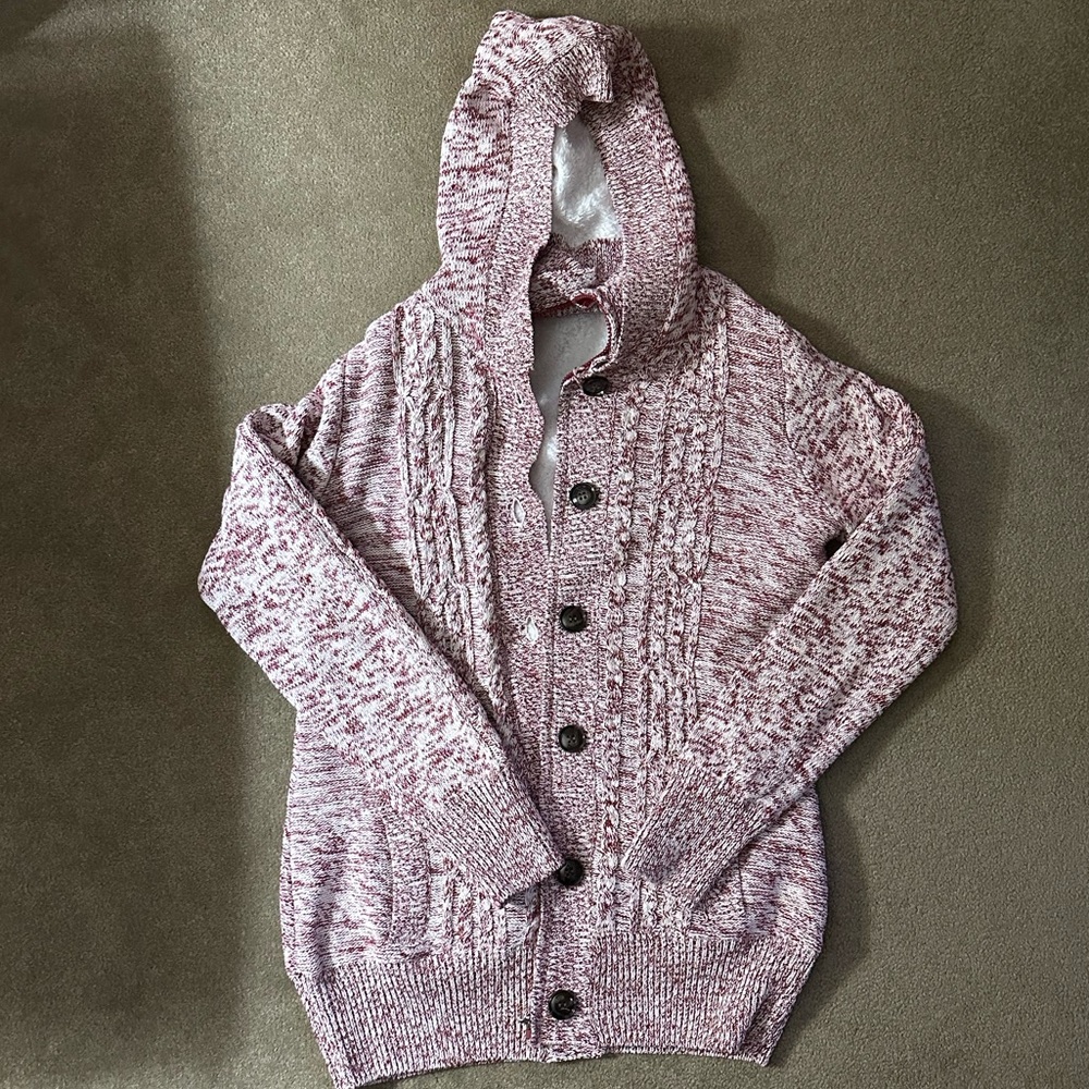 Zip up sweater with hood
